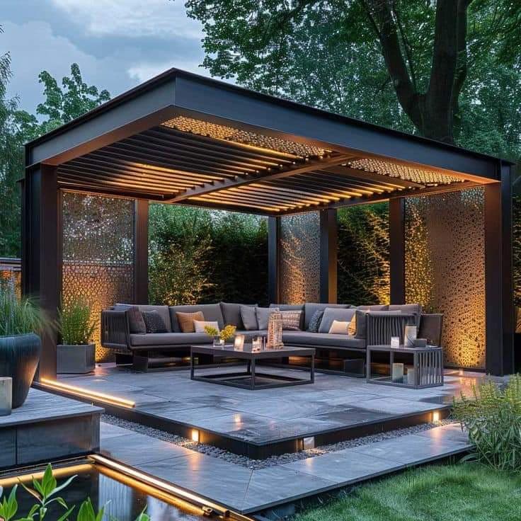 Außenbereich – Moderne Terrassen- & Pergola-Anlage